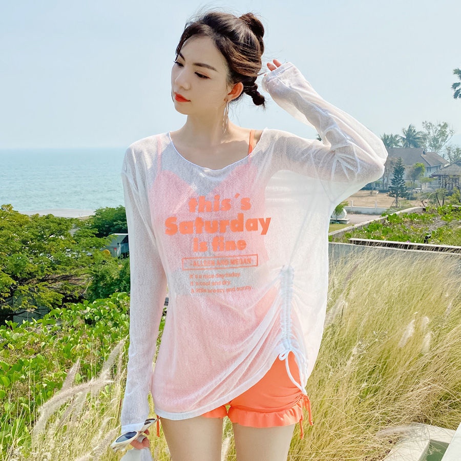 Bộ Đồ Bơi Ba Mảnh Tay Dài Che Phủ Bụng Chống Nắng Dành Cho Nữ 2021 | BigBuy360 - bigbuy360.vn