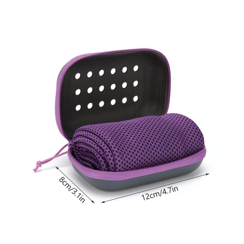 Khăn Lau Mồ Hôi Thoáng Khí Mềm Mại Nhanh Khô Kèm Hộp Đựng Tiện Lợi