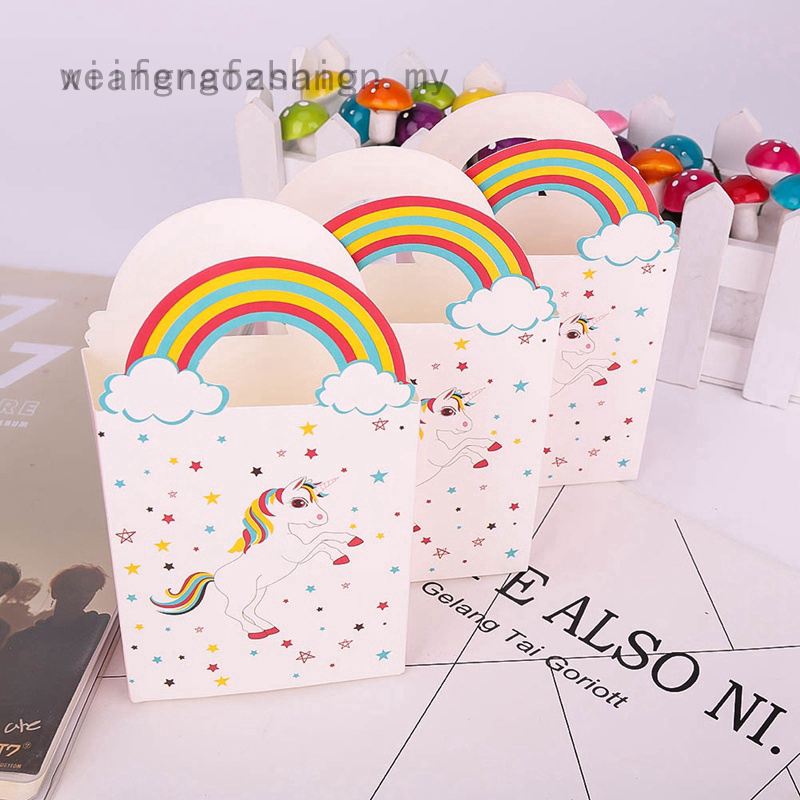 Túi Giấy Đựng Quà Hình Kỳ Lân Màu Hồng Xinh Xắn