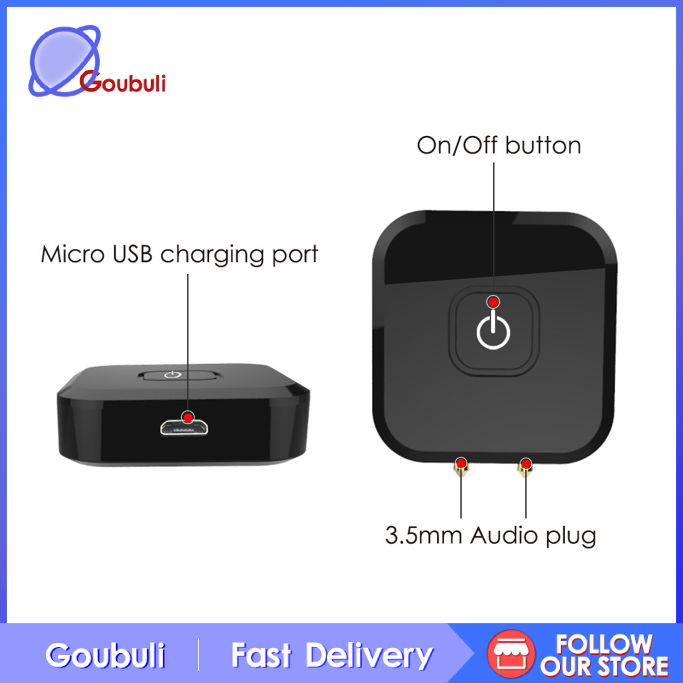 Bộ Chuyển Đổi Không Dây Bluetooth Màu Đen | BigBuy360 - bigbuy360.vn