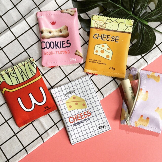 Ví Mini Họa Tiết Snack Dễ Thương - Ảnh Thật Tự Chụp - Giao Mẫu Ngẫu Nhiên