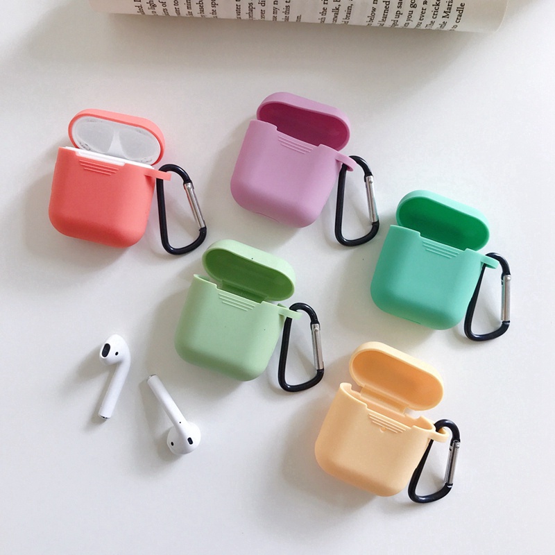 Case Vỏ Bao Bảo Vệ Đựng Tai Nghe Bluetooth Airpod 1/2/i12/i7... Trơn Nhiều Màu Cá Tính