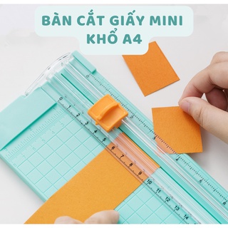 Bàn cắt giấy mini khổ A4 trượt 2 chiều