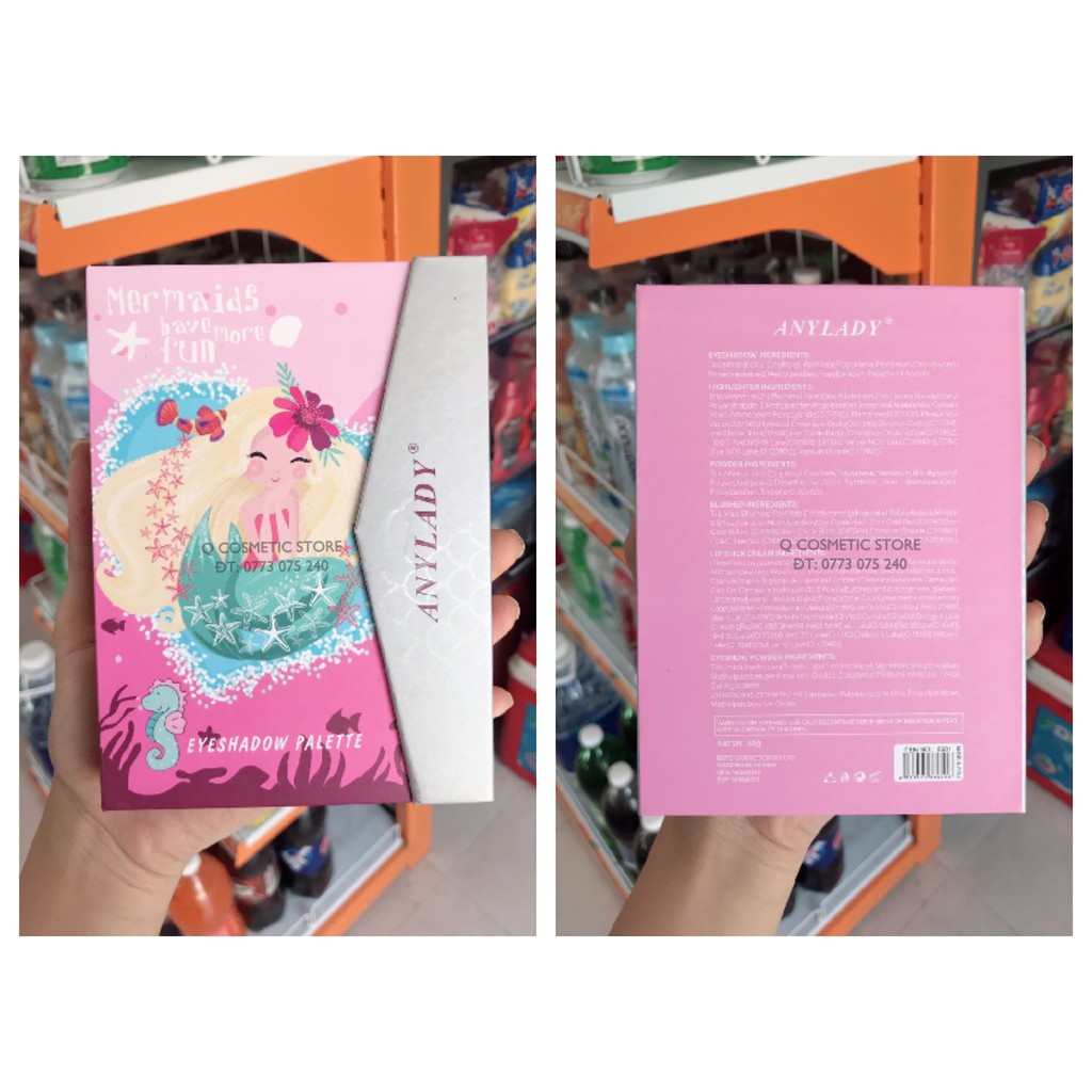 SET KIT TRANG ĐIỂM ANYLADY MERMAIDS HAVE MORE FUN 5 IN 1