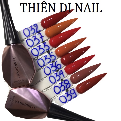 Sơn gel Vandonnie bảng màu 32-39 Thiên Di Nail