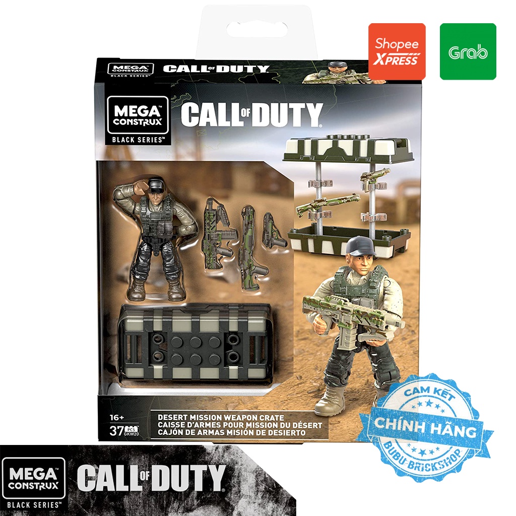 Mega Construx Call of Duty Desert Mission Weapon Crate - Bộ xếp hình Mega Construx