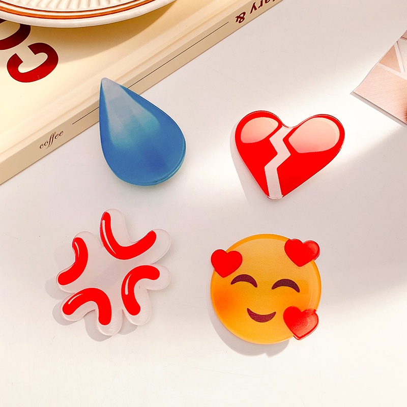 Kẹp tóc thiết kế hình mặt cười dễ thương phong cách hàn quốc