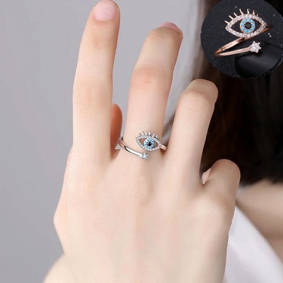 Nhẫn Đeo Tay Kim Loại Hình Mắt Quỷ Thời Trang Cho Nữ