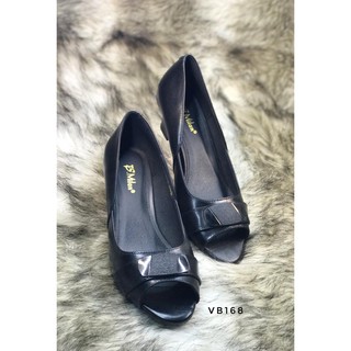 Giầy hở mũi Vb168 đen 38