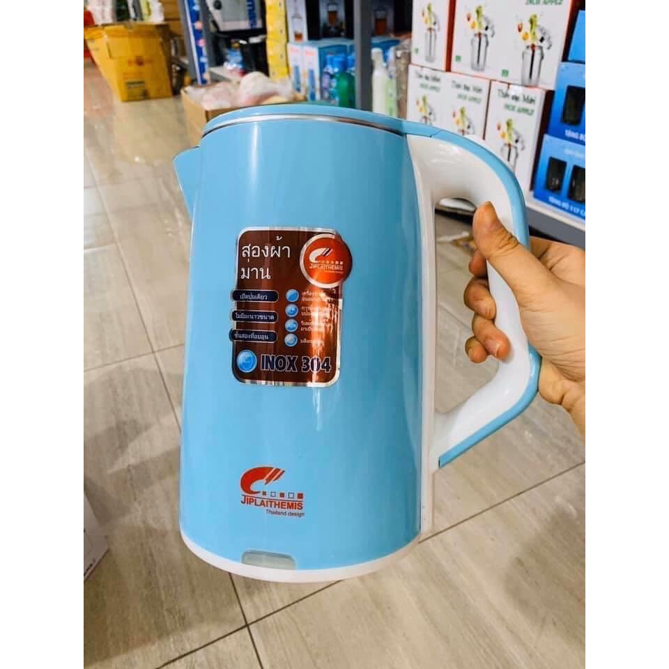 Ấm thái, ấm siêu tốc JipLai cao cấp, thể tích 2,5lít, hàng chính hàng JipLai nhập khẩu Thái Lan