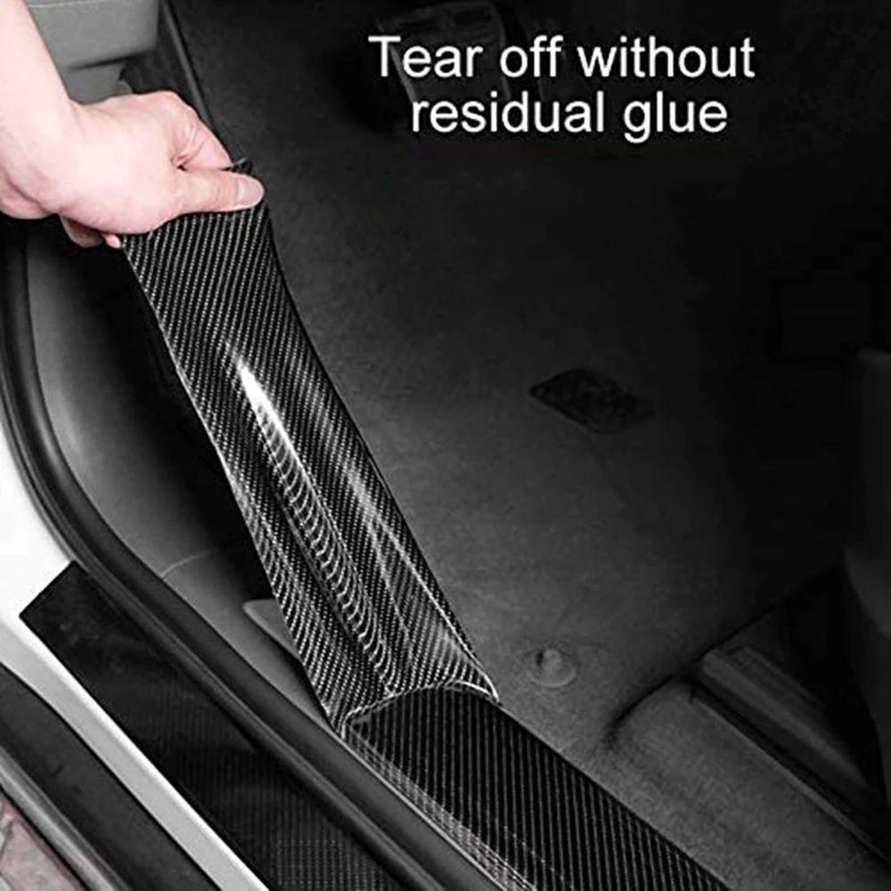 Sticker Sợi Carbon 3D Dán Thân Xe Hơi Chống Trầy REBUY1