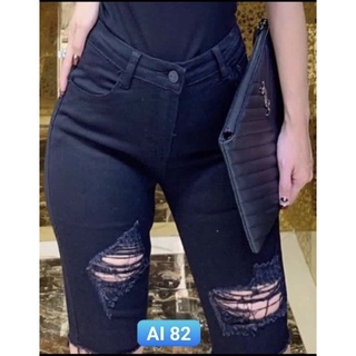 Quần ngố nữ kaki trơn và rách