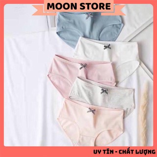 Quần lót nữ cotton basic cạp nơ kẻ caro 012