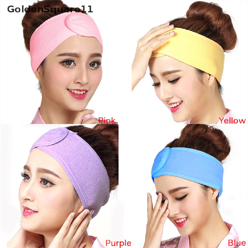 Băng Đô Mềm Mại Điều Chỉnh Được Goldsquare11 Dành Cho Trang Điểm Làm Đẹp