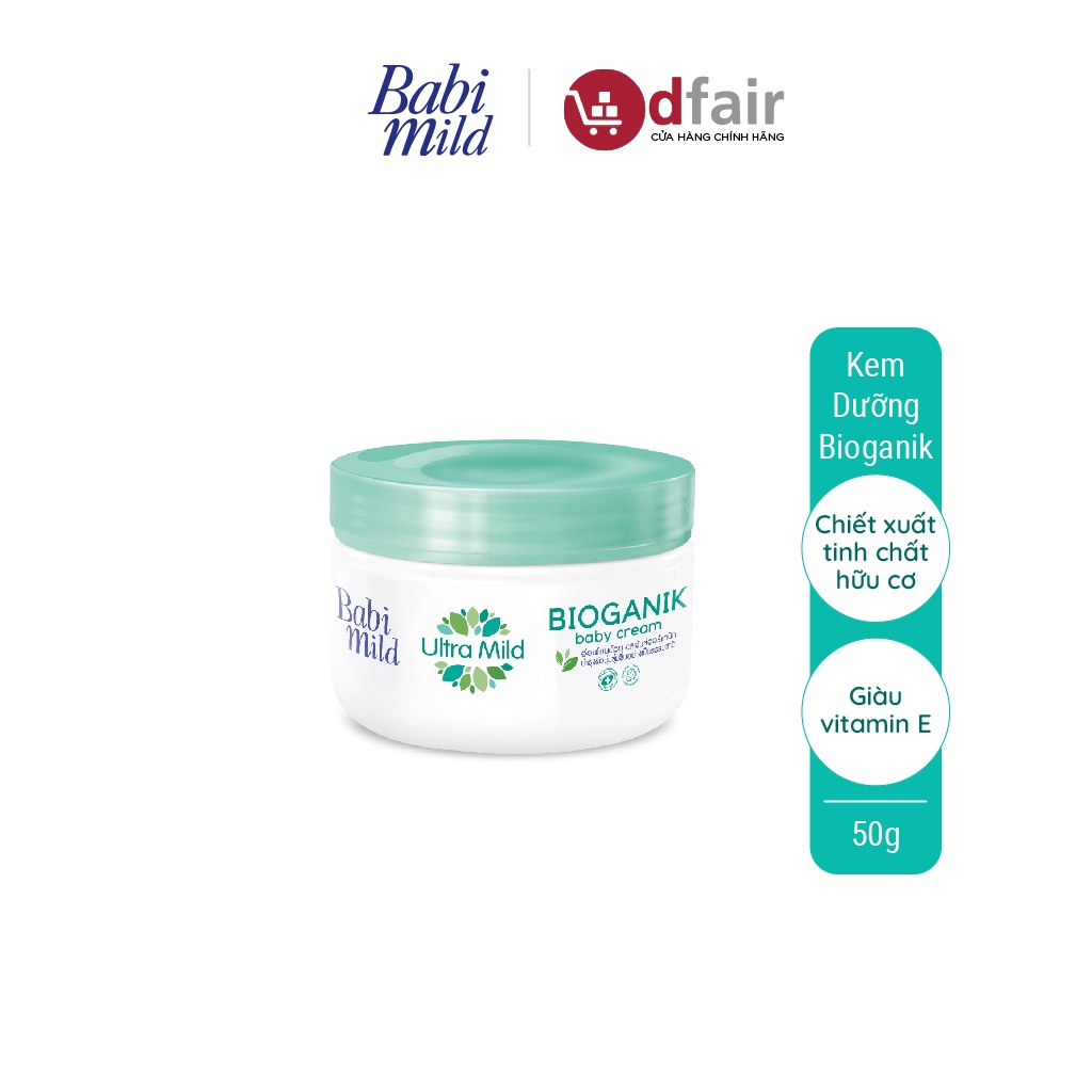 Kem Dưỡng Da Cho Bé Babi Mild Bioganik 50g