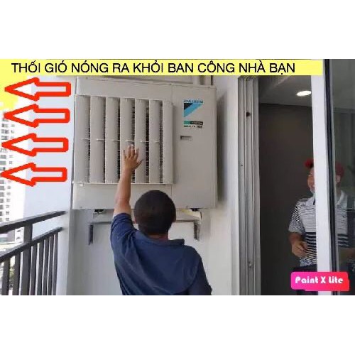 Chuyển hướng gió cục nóng điều hòa máy lạnh LOẠI 1 THÉP SƠN TĨNH ĐIỆN