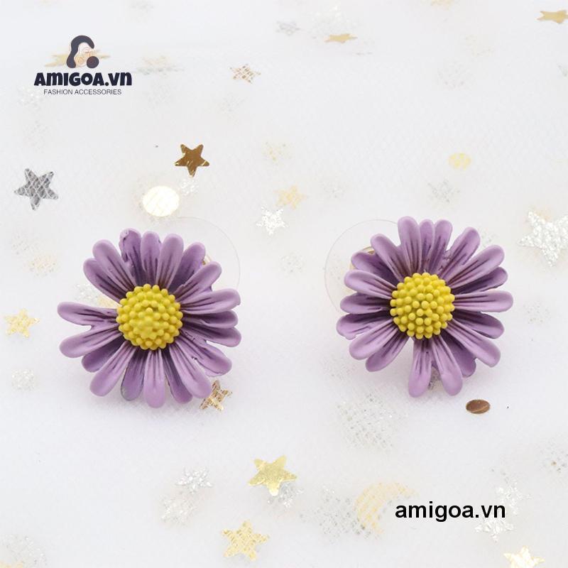 ✨✨Hoa tai bạc 925 hình hoa cúc nhỏ phong cách Hàn Quốc thời trang mùa hè dành cho nữ