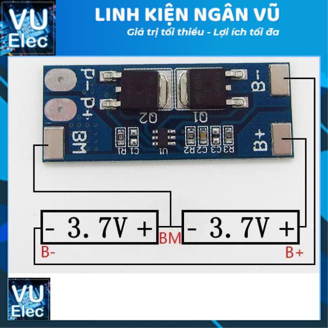 Mạch Bảo Vệ Pin 2S 8.4V 10A 2S-D01 (Chiếc)