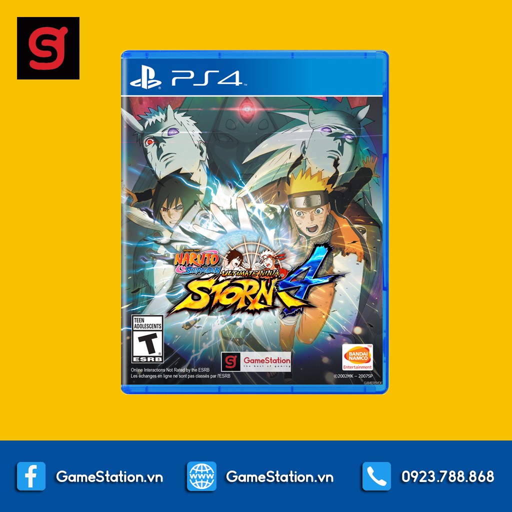 [Mã ELMS5 giảm 7% đơn 300K] Đĩa Game PS4: Naruto Shippuden Ultimate Ninja Storm 4 - hệ US