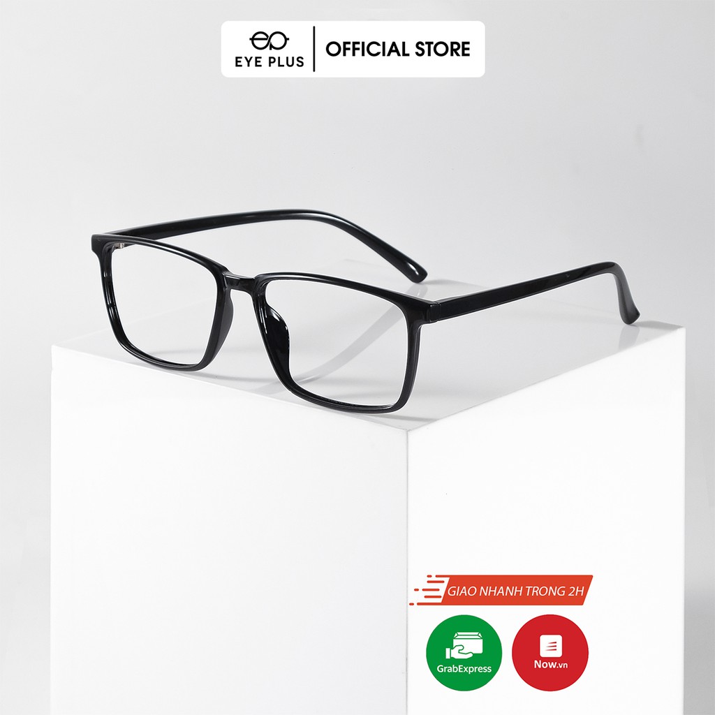 Gọng kính cận nam nữ  thời trang EYE PLUS nhựa dẻo dáng vuông to phong cách hàn quốc N240-021