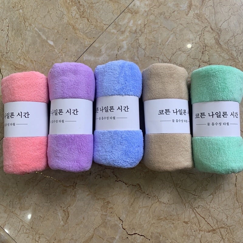 Khăn tắm lông cừu hàn quốc khổ lớn 70x140cm siêu thấm chất cotton cao cấp