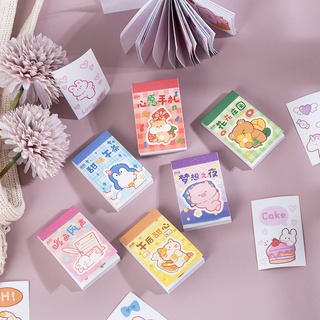 Bộ 30 Tờ Nhãn Dán 6 Kiểu Họa Tiết Động Vật Dễ Thương Dùng Trang Trí Sổ Tay DIY