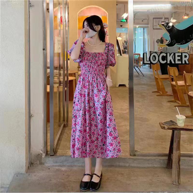 Đầm Voan Hoa Thời Trang Mùa Hè Pháp Hàng Mới Dành Cho Nữ 2022