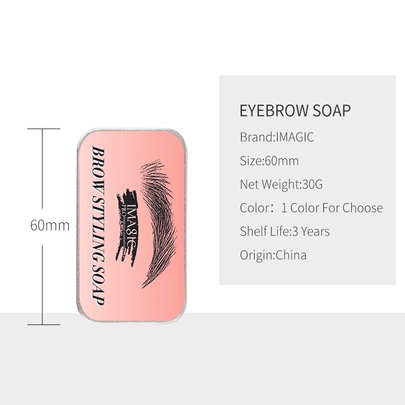 Bộ Sáp Tạo Dáng Lông Mày Kèm Cọ IMAGIC Tạo Kiểu Lông Mày Sắc Sảo Xinh Đẹp 31g