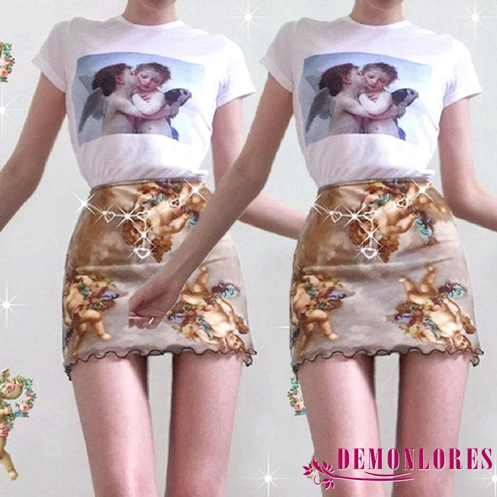 Chân váy ngắn lưng thun co giãn thời trang nữ