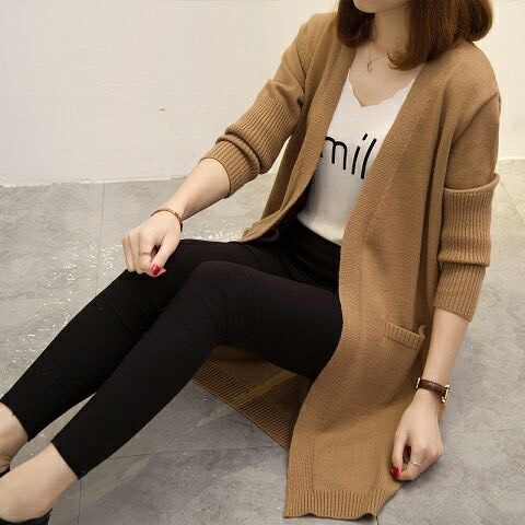 Áo Khoác Len  Choàng Cardigan dáng dài Tay dài | Smide Clothing