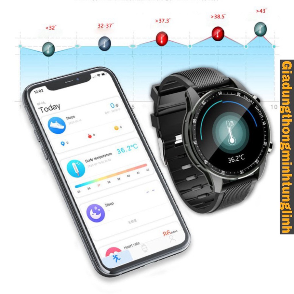 Đồng hồ thông minh MV68 Bluetooth chống nước IP68 giám sát nhịp tim hỗ trợ theo dõi sức khỏe, thay đổi mặt đồng hồ