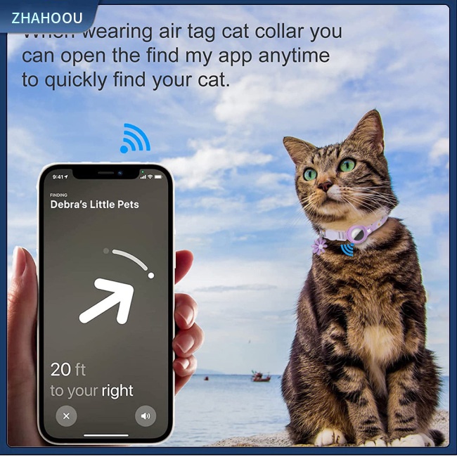 ☃Nhà☃ Vỏ Bọc Bảo Vệ Cổ Chống Thất Lạc Họa Tiết Hoa Tùy Chỉnh Tiện Dụng Cho Air Tag