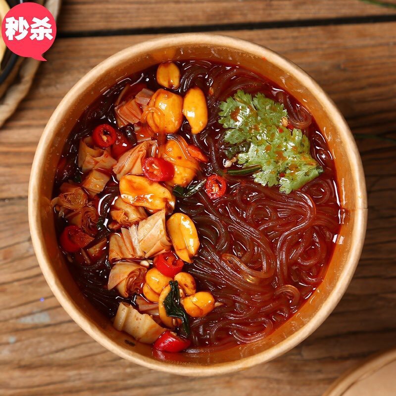 Thùng miến chua cay Trùng Khánh, miến ăn liền siêu ngon