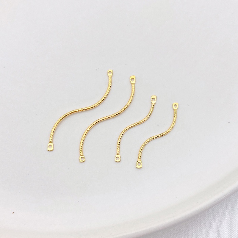 Ống Nối Bằng Đồng Mạ Vàng 14K diy Hai Đầu Dùng Làm Trang Sức Vòng Đeo Tay / Dây Chuyền