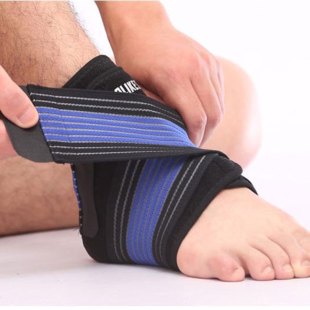 Đai cuốn cổ chân AOLIKES AL 4546  bán sỉ, cố định cổ chân, bảo vệ mắt cá chân có cuốn, chuyên gym, chính hãng