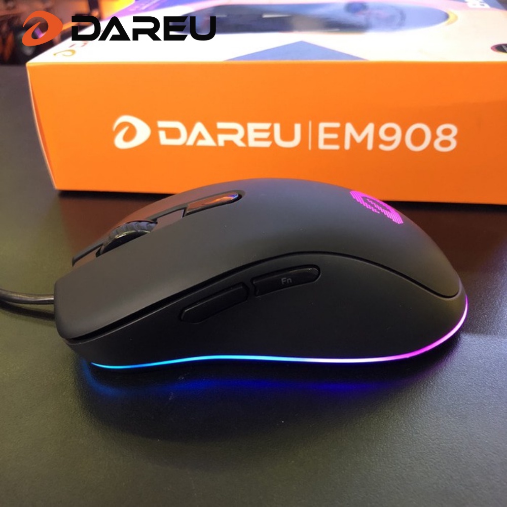 Chuột Gaming Có Dây Dareu EM908 RGB RGB Pink / White /Black - độ tương thích cao, dễ dàng ghép nối - Bảo Hành 24 Tháng