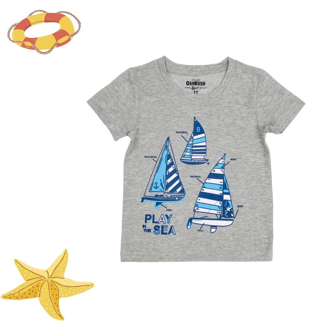 Áo thun cộc tay bé trai size 1-7 tuổi, áo phông cho bé trai chất cotton mềm mát có nhiều màu, size 1-7 tuổi - SUNKIDS1