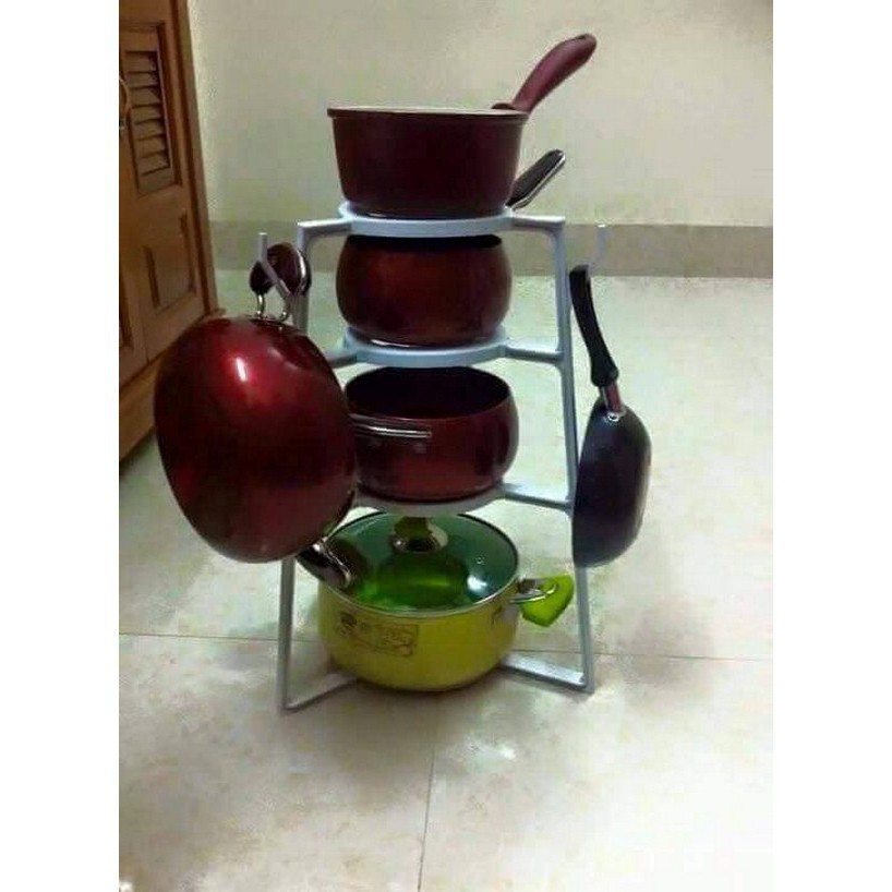 [FREESHIP 50K] Giá Treo Xoong Nồi Tiện Dụng, Có Thể Tháo Rời Được, Kệ Để Xoong Nồi Đa Năng | BigBuy360 - bigbuy360.vn