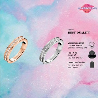 Nhẫn cặp đôi CK Calvin Klein Hook Rose Gold Ring - Nhẫn CK Authentic Fullbox, thẻ tag, bill check Code