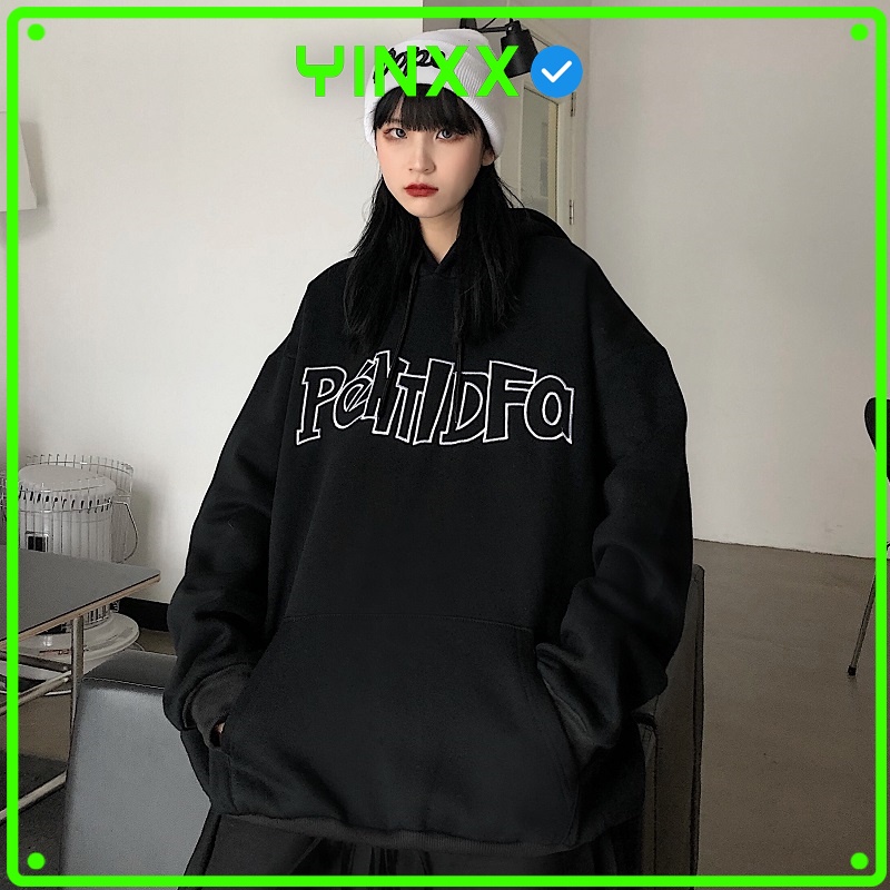 Áo hoodie nam nữ form rộng Yinxx phong cách Unisex vải nỉ bông dày dặn HD41