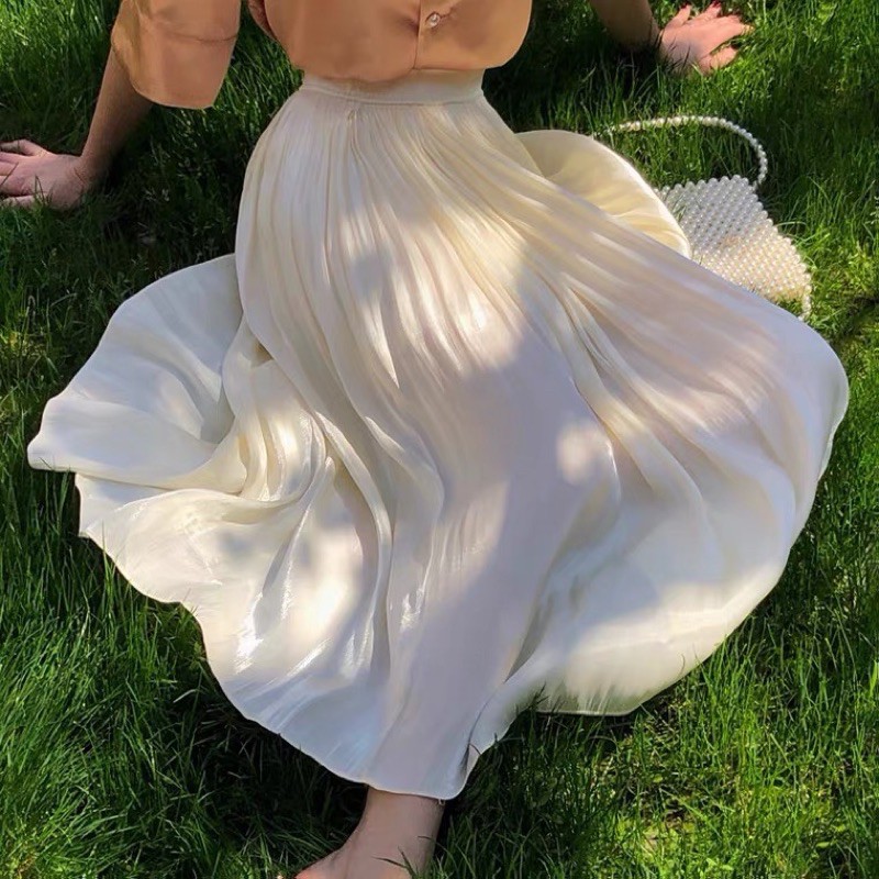 CHÂN VÁY XÒE PHI BÓNG ORGANZA