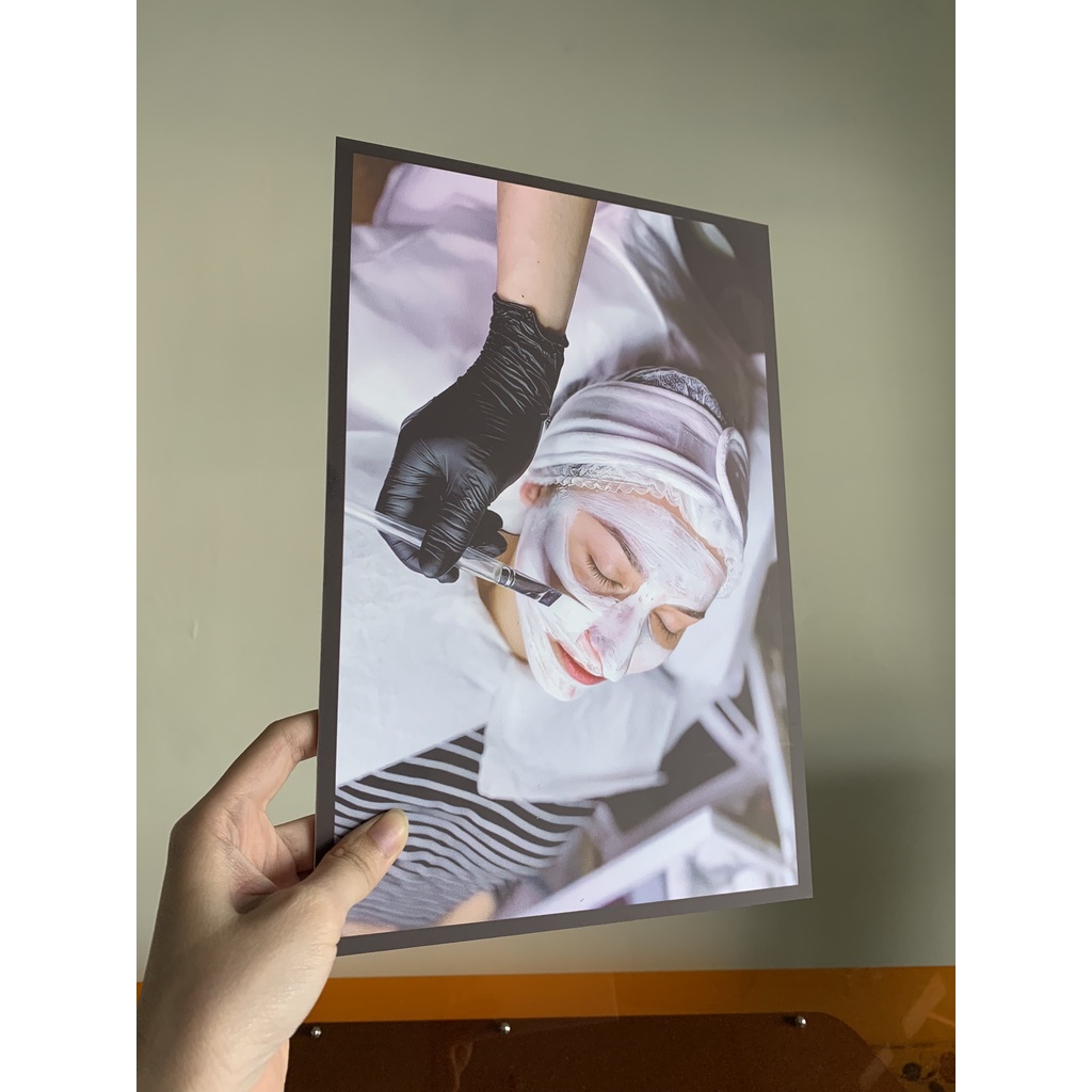 6 bức tranh trang trí spa, salon tóc, nail, dán tường siêu chắc, tranh treo tường,  Táo Decor, Canvas, sơn dầu