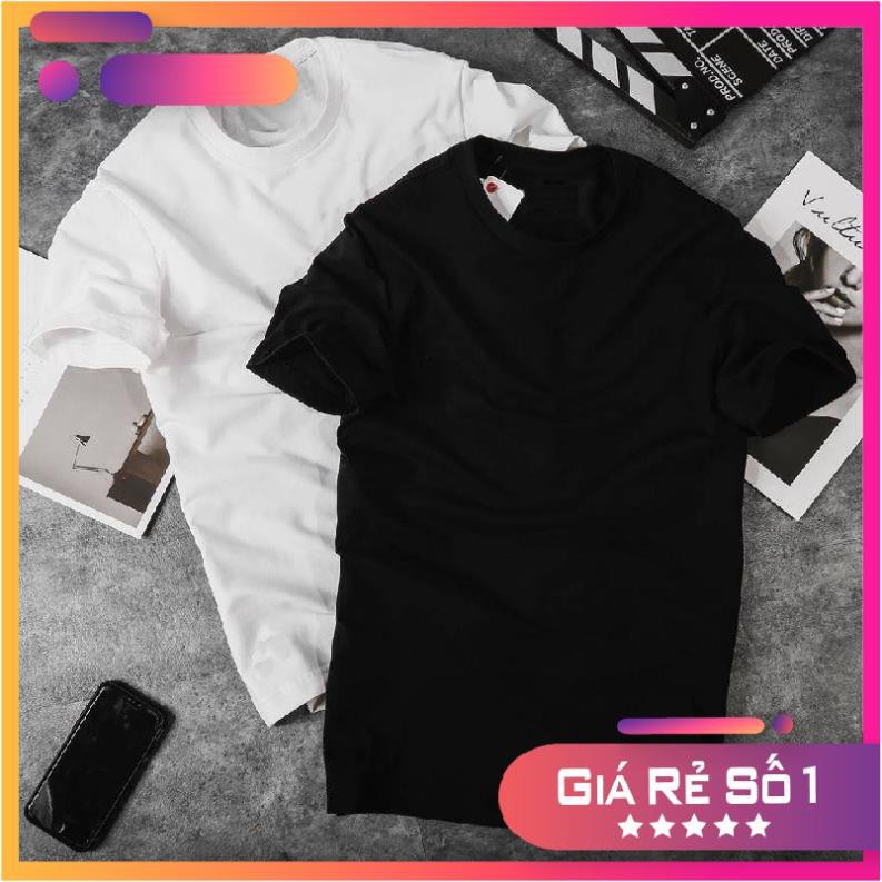 Áo thun trơn tay lỡ nữ freesize phông form rộng dáng Unisex, áo phông trơn form rộng
