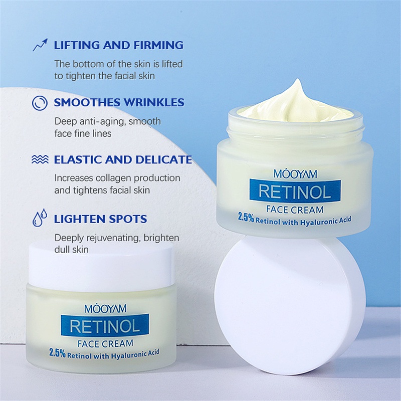 Kem Dưỡng Da Mặt Retinol 50g Dưỡng Ẩm Chống Lão Hóa Giảm Nếp Nhăn Làm Trắng Da