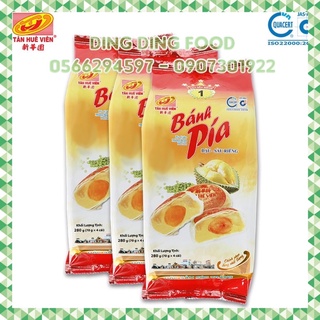 [COMBO 2 TÚI] Bánh Pía Đậu Xanh Sầu Riêng Trứng SỐ 1 280G [ 4 BÁNH ] Tân Huê Viên| Sóc Trăng| Ăn Vặt - DING DING FOOD