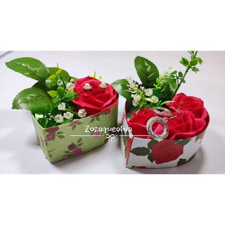 Hộp quà hoa hồng sáp 3 lớp nhiều mẫu nhiều size (8/3, 20/10, 20/11, kỷ niệm, sinh nhật..)
