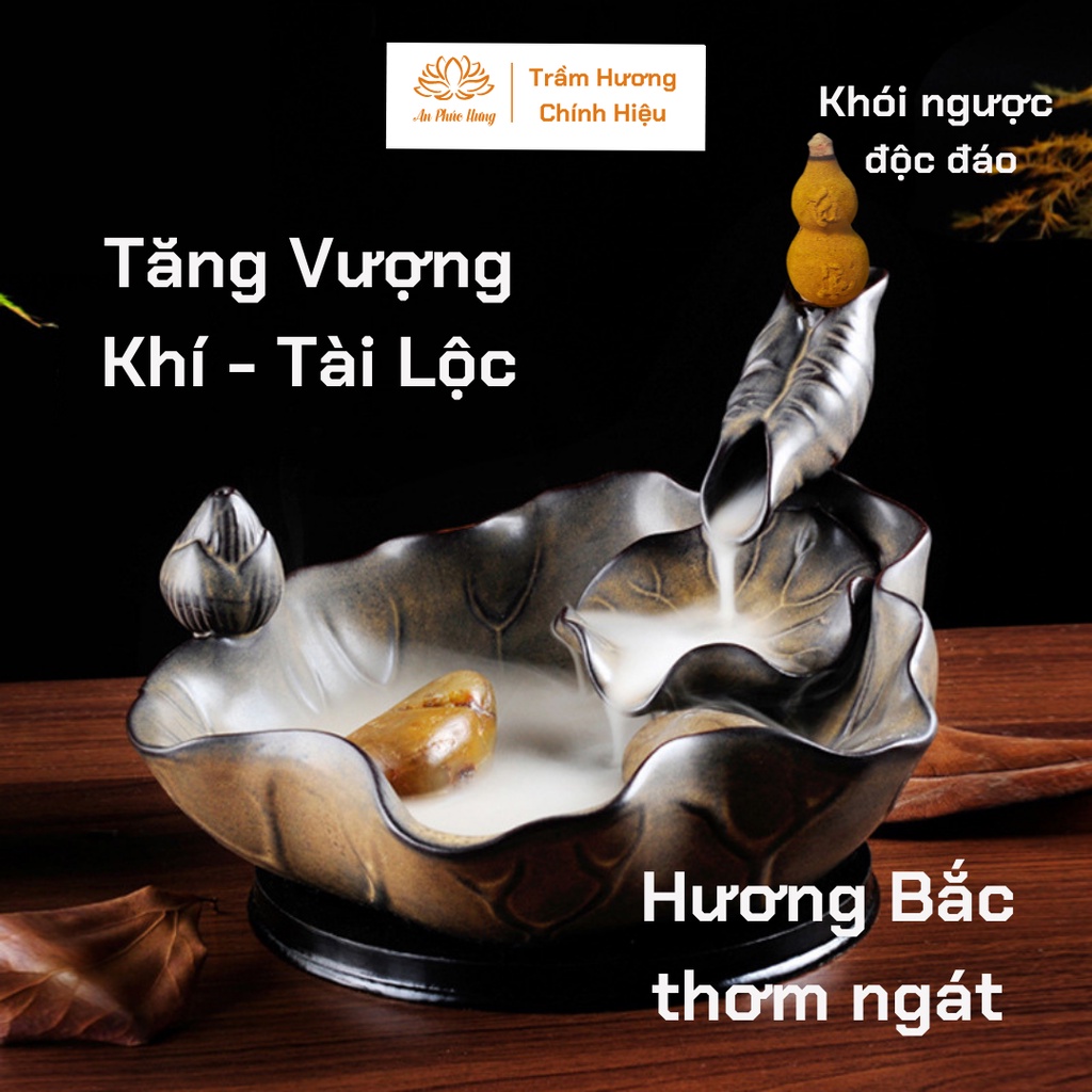 Trầm hương -  Nụ trầm hương cao cấp khói ngược hồ lô TÀI LỘC hương Thuốc Bắc cao cấp nguyên chất 100% không hóa chất