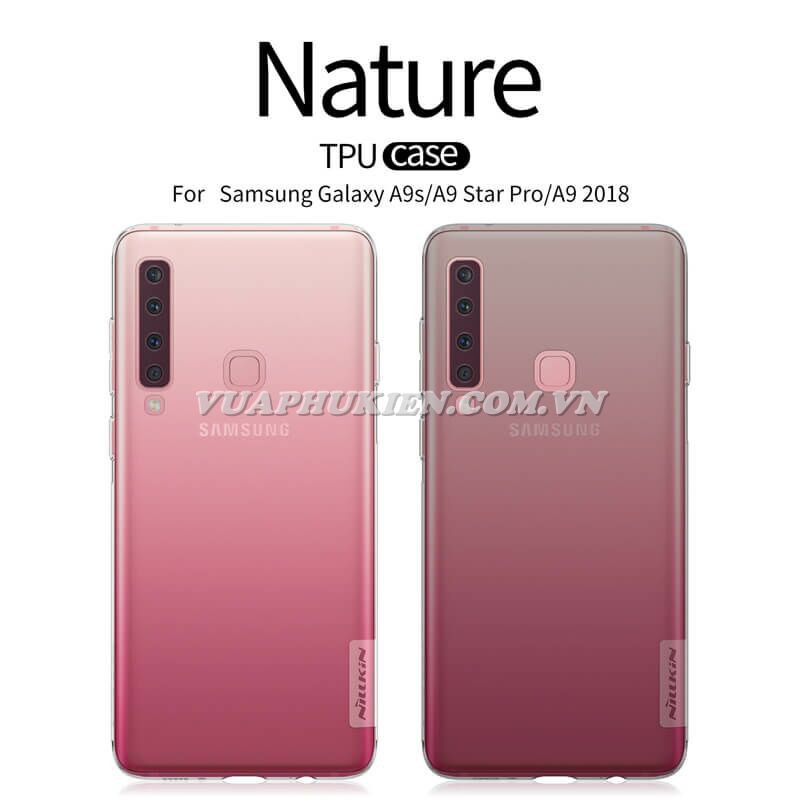 Ốp lưng hãng Nillkin Silicone dẻo trong suốt cho Samsung Galaxy A9 2018, A8 2018, A7 2018, A6 2018