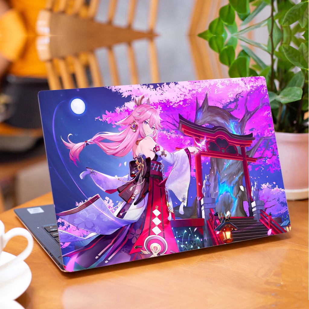 Skin Laptop In Hình Genshin Impact Dành Cho Các Dòng Máy Dell Hp Asus Msi Acer Lenovo Macbook Theo Yêu Cầu