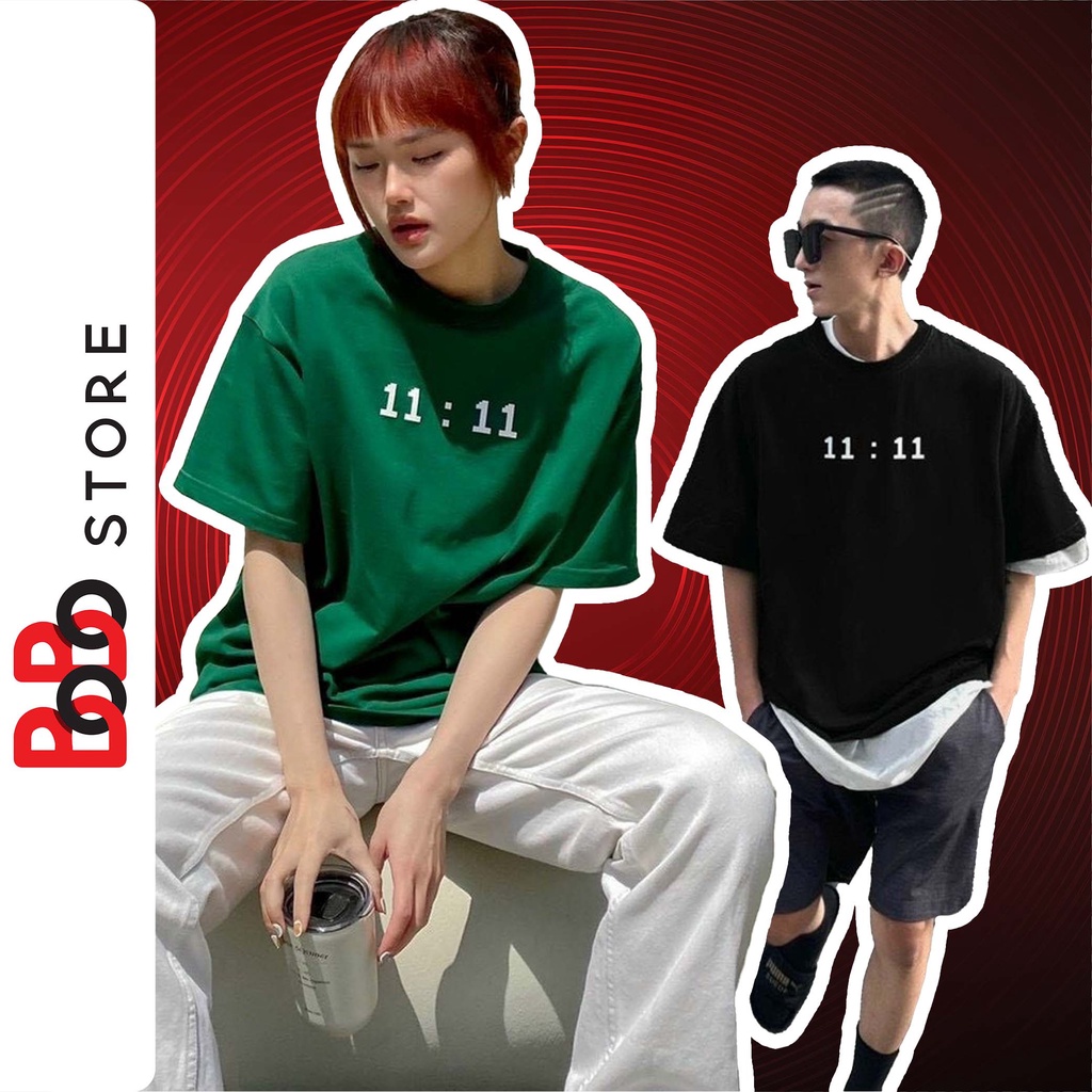 Áo thun tay lỡ unisex in số 11 form rộng dành cho nam nữ - BoBo Store